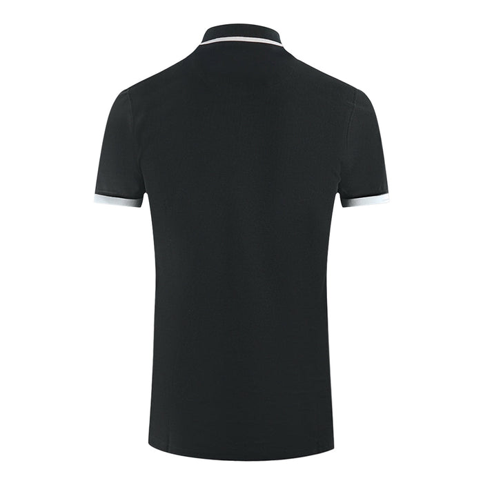 Aquascutum Mens P00723 99 Polo Shirt Black