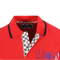 Aquascutum Mens P01323 52 Polo Shirt Red