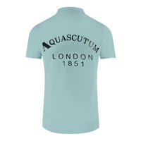 Aquascutum Mens P01323 78 Polo Shirt Light Blue