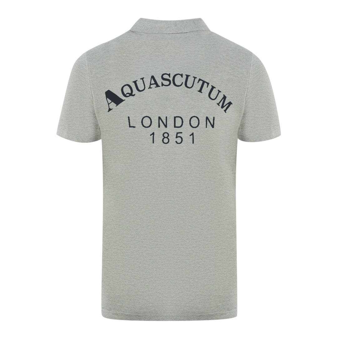 Aquascutum Herren P01423 94 Poloshirt Grau