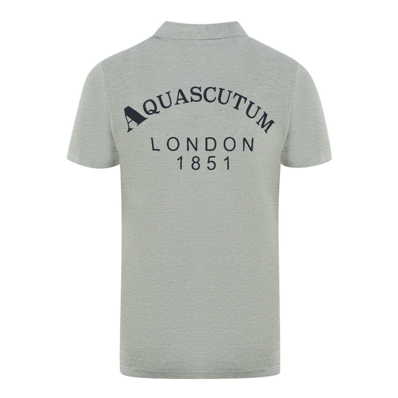 Aquascutum Herren P01423 94 Poloshirt Grau