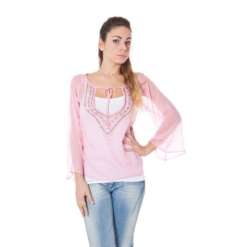 Phard Pink Silk Tops & T-Shirt