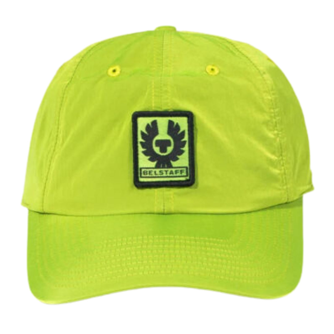 Belstaff Mens Phoenix Logo Baseball Cap Lime Green - Style Centre Wholesale