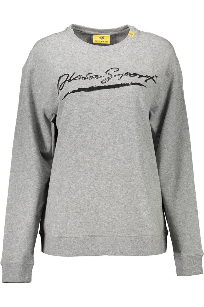 Plein Sport Schickes Sweatshirt mit Kontrastdetails in Grau
