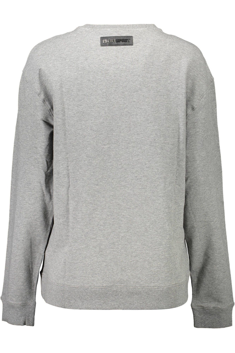 Plein Sport Schickes Sweatshirt mit Kontrastdetails in Grau
