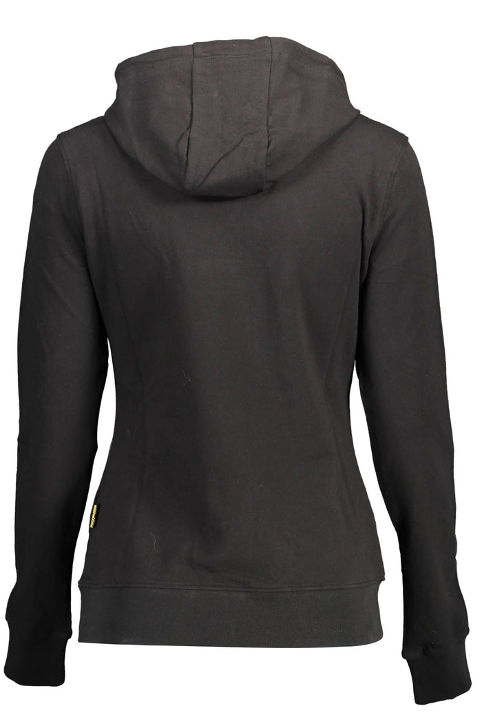 Plein Sport – Schickes schwarzes Kapuzensweatshirt mit auffälligen Akzenten
