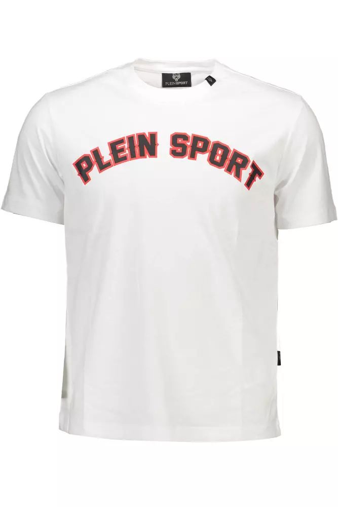 Plein Sport – Sportliches, elegantes T-Shirt aus weißer Baumwolle