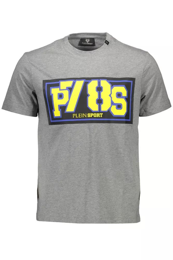 Plein Sport Athletic – T-Shirt mit Rundhalsausschnitt und Logodetail, Grau