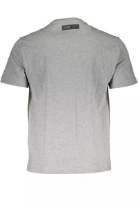 Plein Sport Chic Graues kurzärmliges Rundhals-T-Shirt