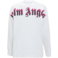 Palm Angels Mens T Shirt Pmab001S21Jer0010132 White