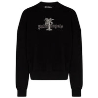 Palm Angels Mens Pmba026S22Fle0091001 Sweater Black