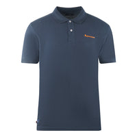 Aquascutum Mens Po001 11 Polo Shirt Navy Blue