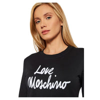 Love Moschino – Schickes Kleid aus Baumwollmischung mit geprägtem Logo
