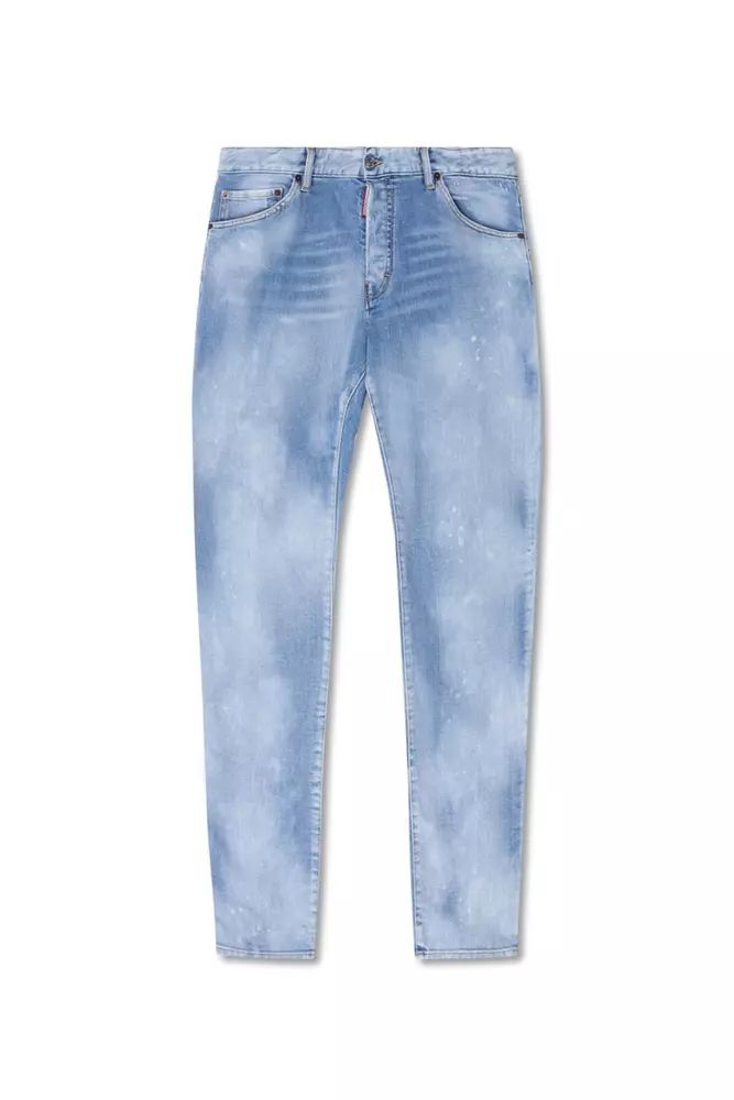 Dsquared² – Cool Guy – Hellblaue Jeans mit Farbspritzern