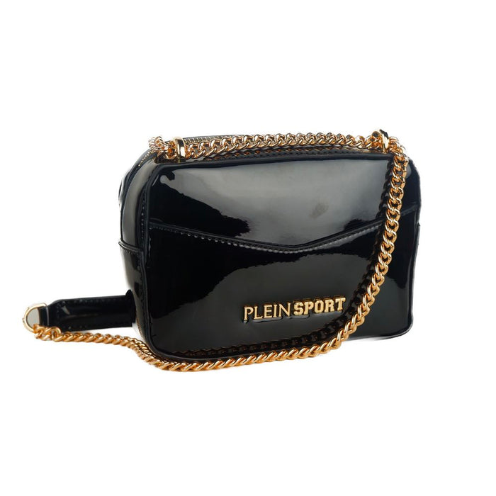 Plein Sport – Elegante schwarze Umhängetasche mit Kettenriemen