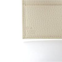 Gucci – Elegante, zweifach gefaltete Geldbörse aus elfenbeinfarbenem Leder