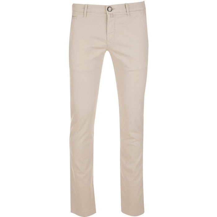 Jacob Cohen Beige Cotton Chino Trousers – Slim Fit Elegance