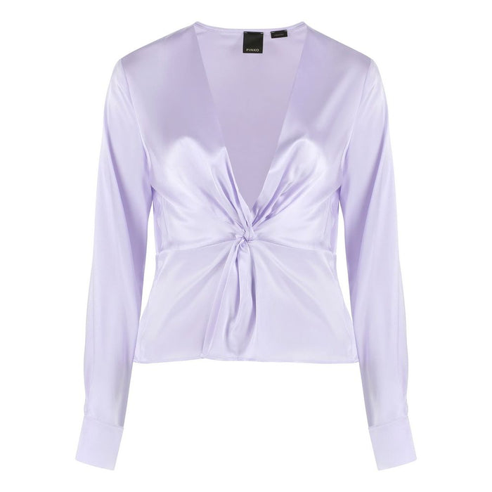 PINKO Lilac Silk Elegance Blouse
