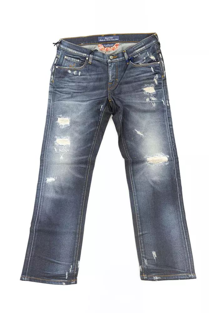 Jacob Cohen – Elegante Jeans mit geradem Bein und schicken Rissen