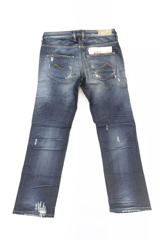 Jacob Cohen – Elegante Jeans mit geradem Bein und schicken Rissen