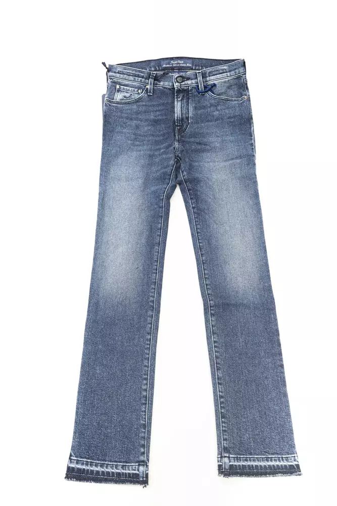 Jacob Cohen Elegante Slim-Fit-Jeans mit Fransen