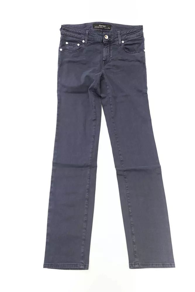 Jacob Cohen – Schicke Jeans mit Ponyfell-Etikett im Vintage-Stil