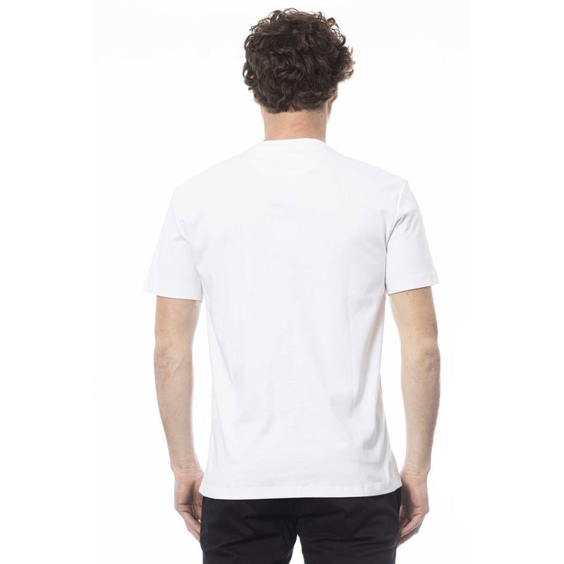 Trussardi – Elegantes weißes T-Shirt aus Baumwolle mit Rundhalsausschnitt