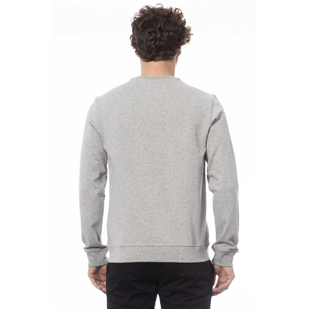 Trussardi – Anspruchsvolles Sweatshirt aus Rippstrick in Grau