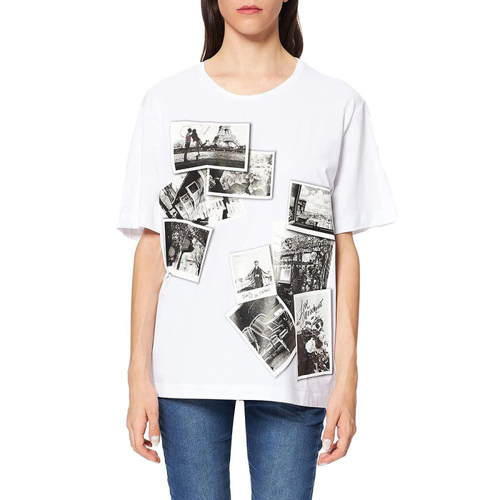 Love Moschino – Schickes, übergroßes T-Shirt mit Fotodruck