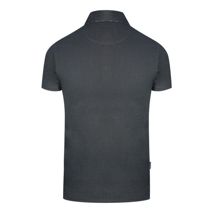 Aquascutum Mens Qmp021 99 Polo Shirt Black