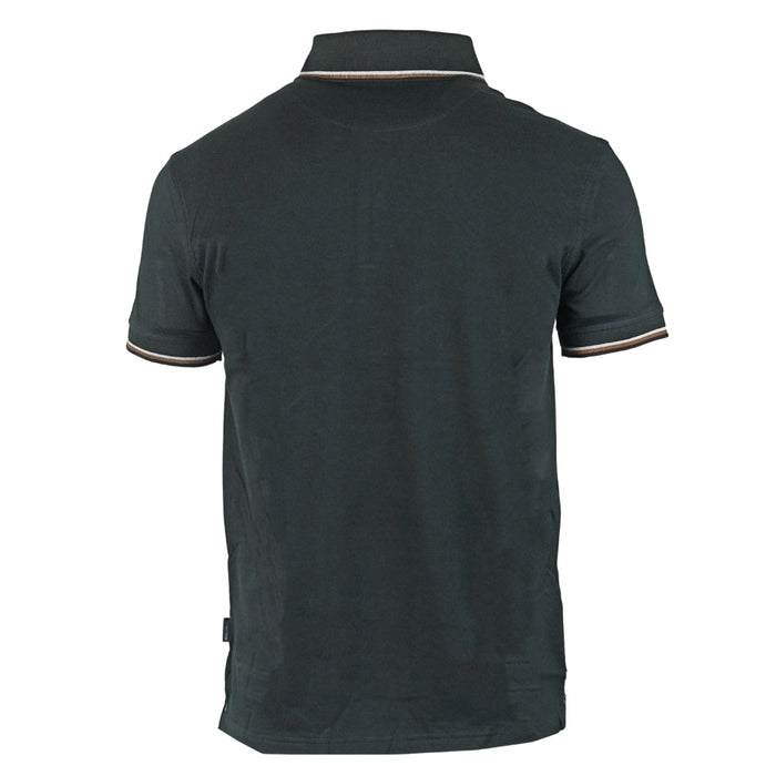 Aquascutum Brand Logo Black Polo Shirt - Nova Clothing