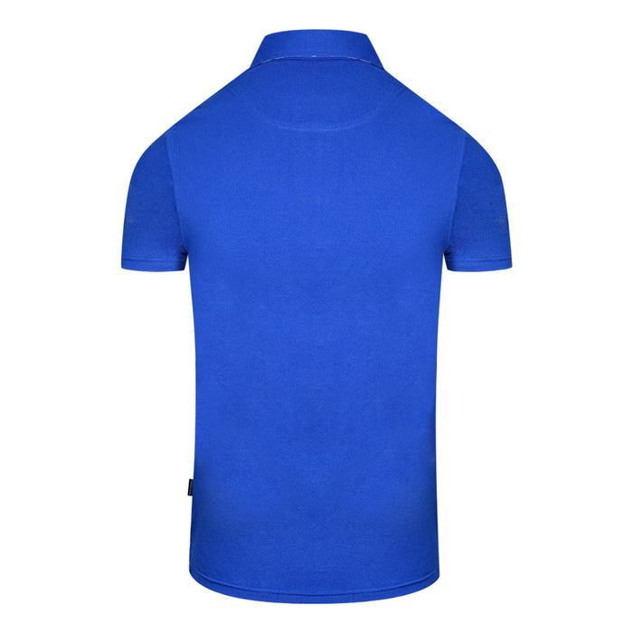 Aquascutum Mens Qmp041 81 Polo Shirt Blue