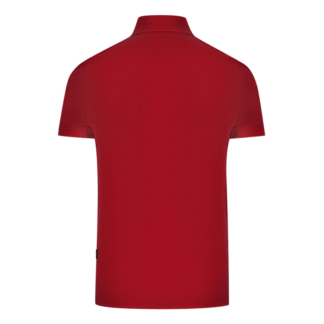 Aquascutum Mens Qmp050 52 Polo Shirt Red