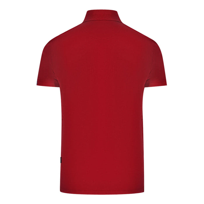 Aquascutum Mens Qmp050 52 Polo Shirt Red
