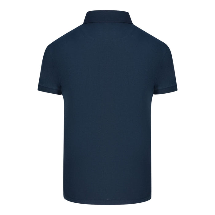 Aquascutum Mens Qmp050 85 Polo Shirt Navy