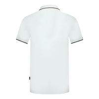 Aquascutum Mens Qmp051 01 Polo Shirt White