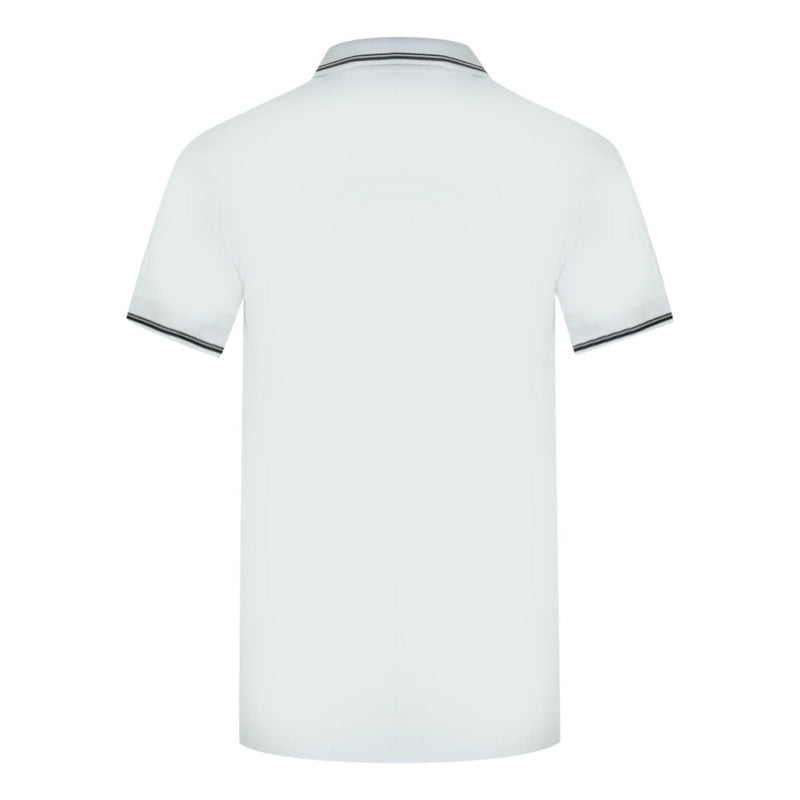 Aquascutum Mens Qmp052 01 Polo Shirt White