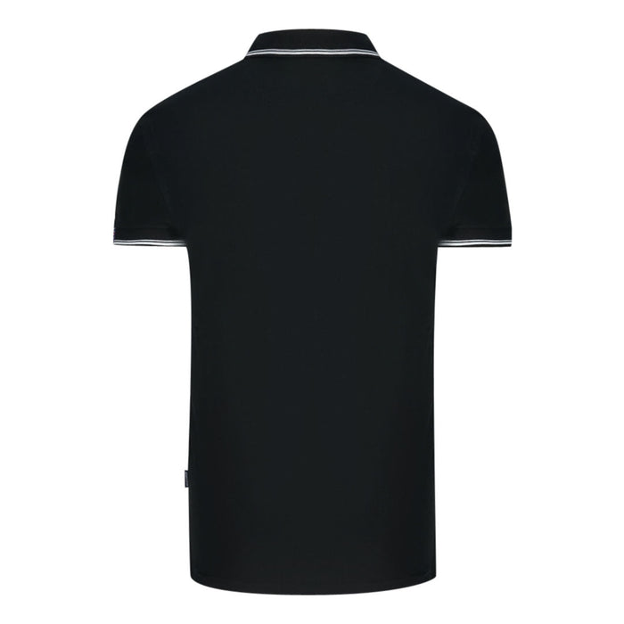 Aquascutum Mens Qmp052 99 Polo Shirt Black