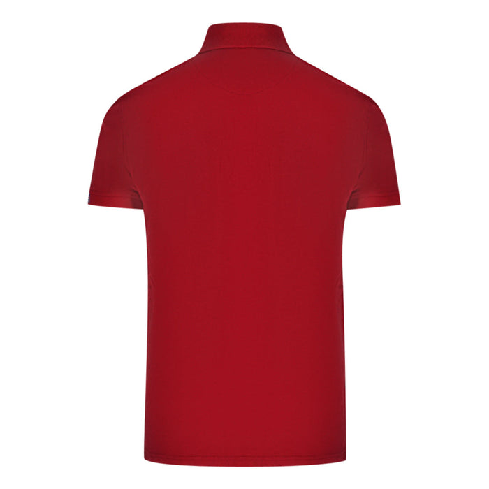 Aquascutum Mens Qmp053 52 Polo Shirt Red
