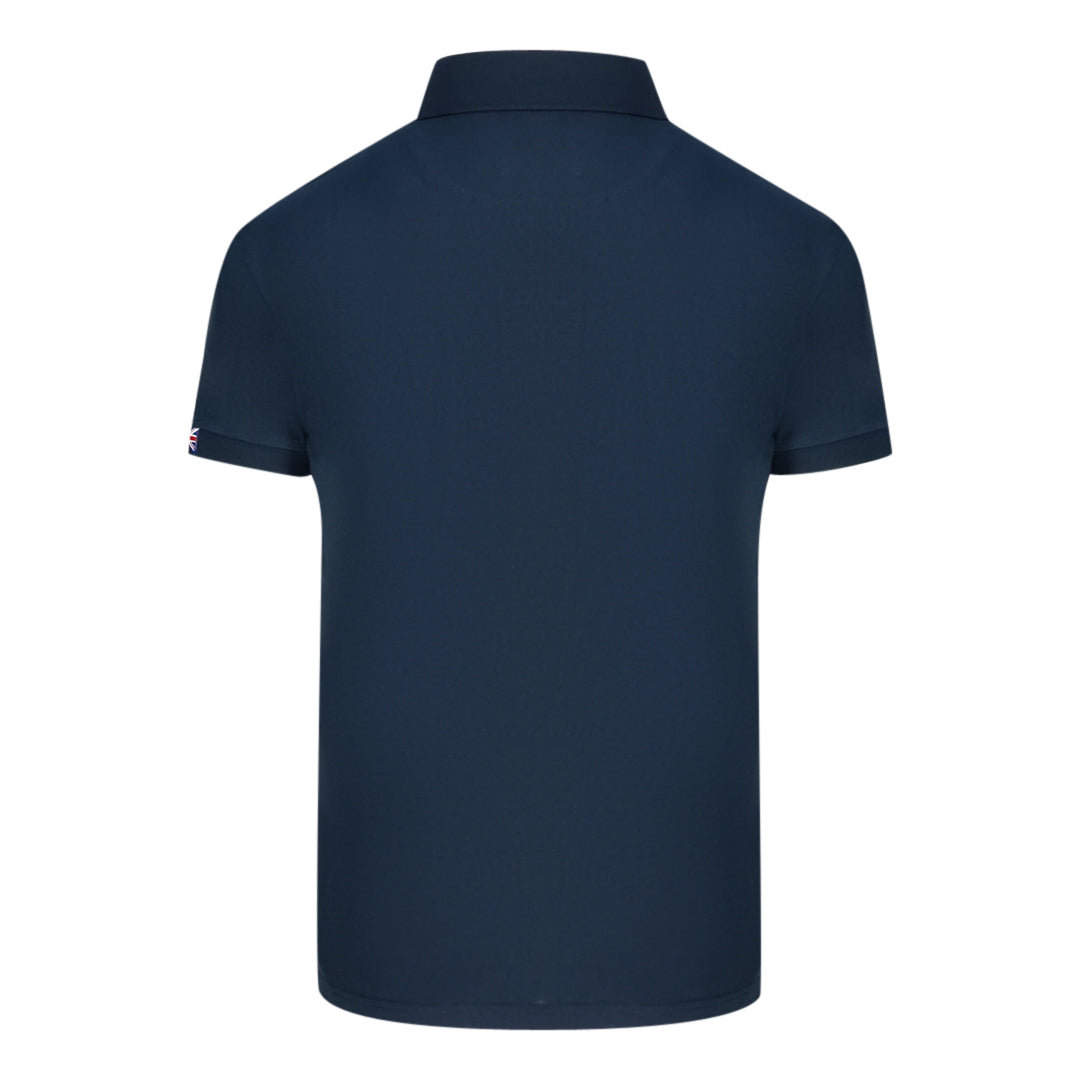 Aquascutum Mens Qmp053 85 Polo Shirt Navy