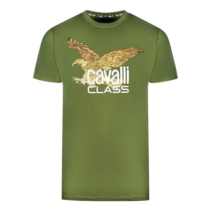 Cavalli Class Herren Qxt61K Jd060 04050 T-Shirt grün