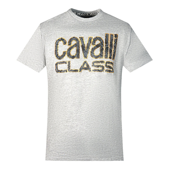 Cavalli Class Herren Qxt61Q Jd060 04965 T-Shirt grau