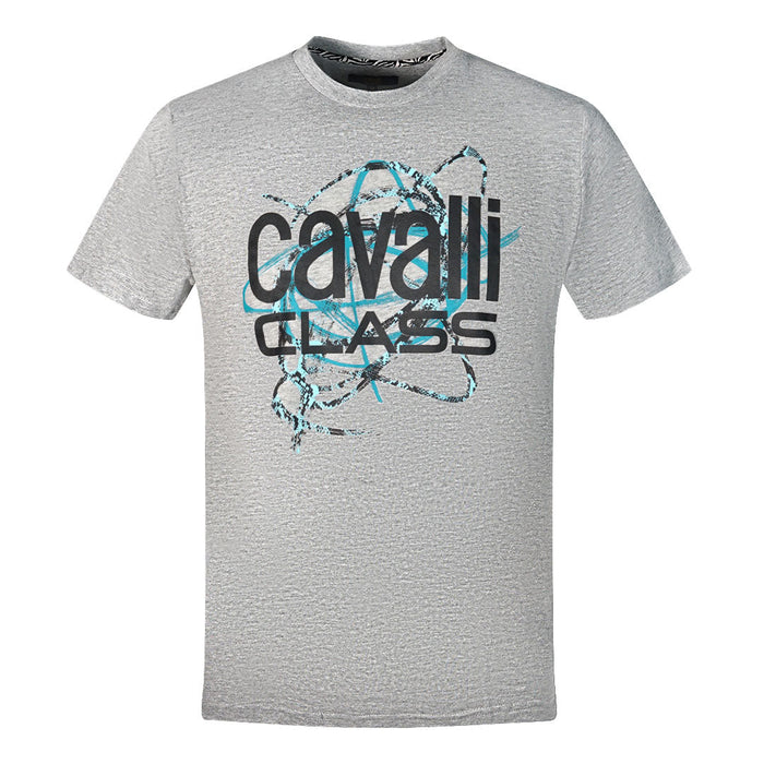 Cavalli Class Herren Qxt61R Jd060 04965 T-Shirt grau