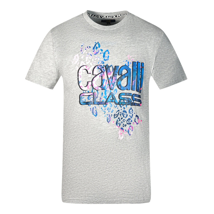 Cavalli Class Herren Qxt61T Jd060 04965 T-Shirt grau