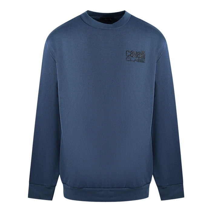 Roberto Cavalli Mens Qxt66A Cf062 Sweater Navy