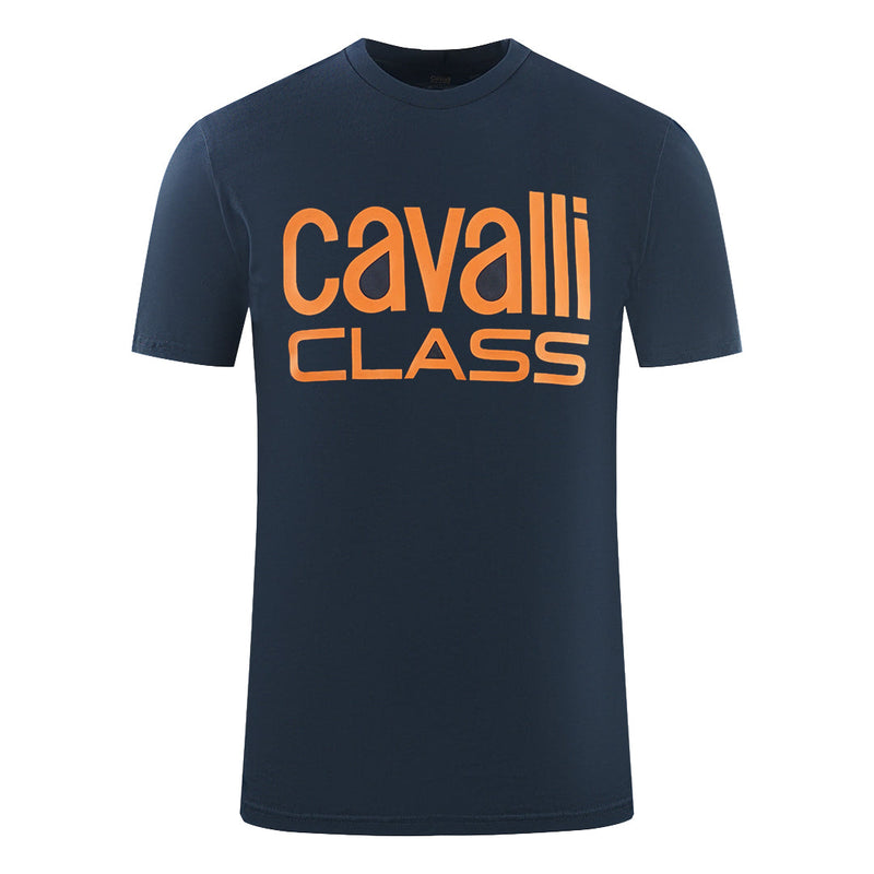 Cavalli Class Herren Rxt60A Jd060 04926 T-Shirt Marineblau