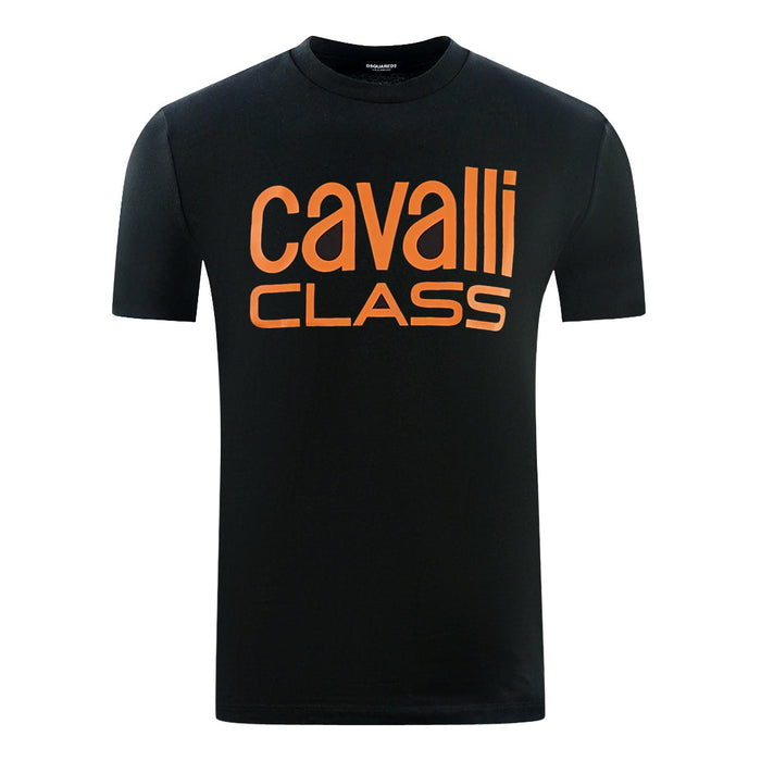 Cavalli Class Herren Rxt60A Jd060 05051 T-Shirt Schwarz