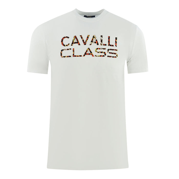 Cavalli Class Mens Rxt60I Jd060 00053 T Shirt White
