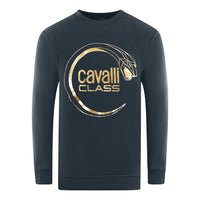 Cavalli Class Mens Sweater Rxt65A Cf062 04926 Navy Blue