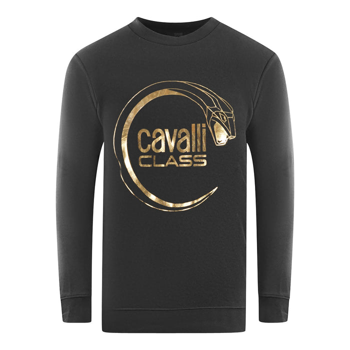 Cavalli Class Herren Pullover Rxt65A Cf062 05051 Schwarz